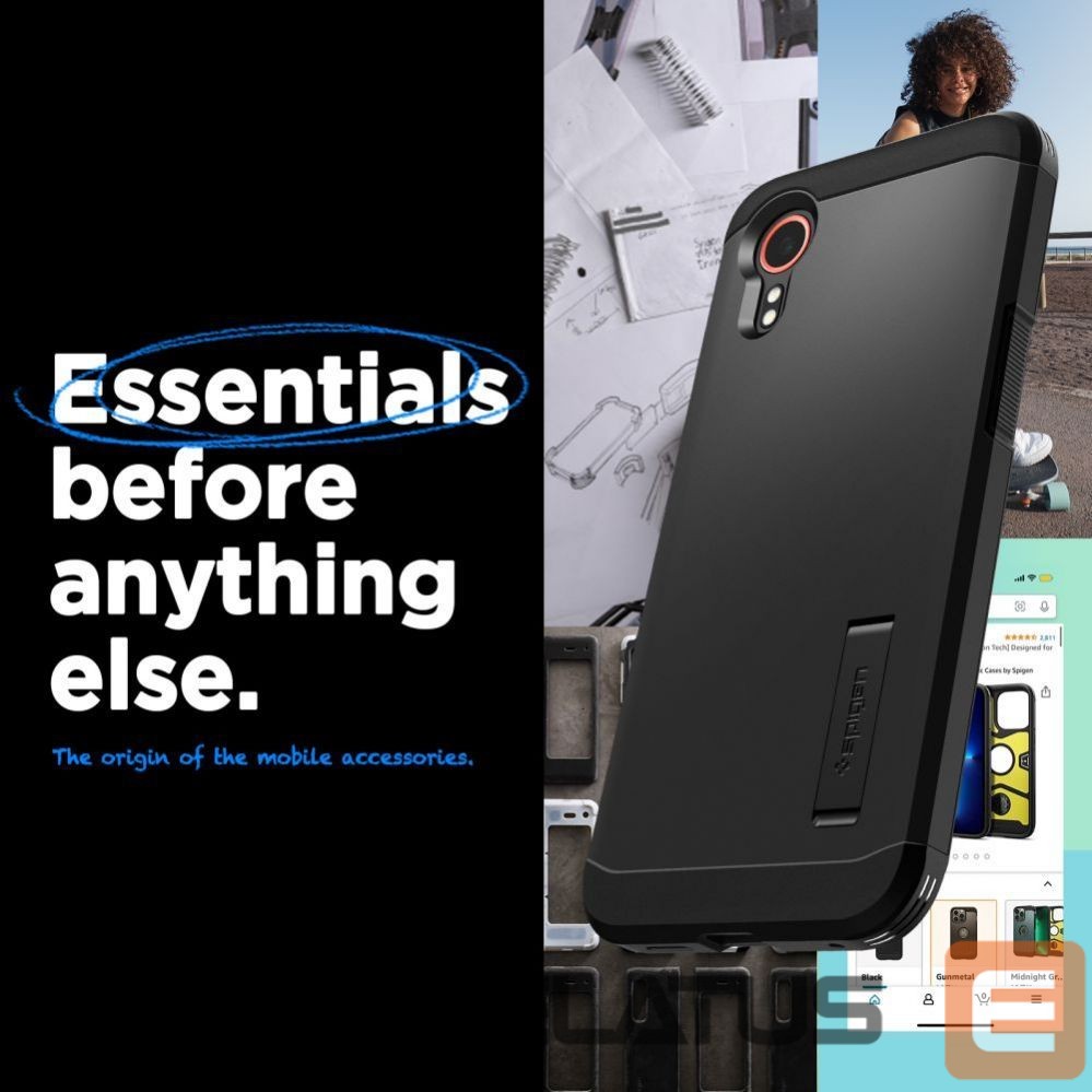 Aizmugurējais vāciņš Spigen Spigen Tough Armor case for Samsung Galaxy XCover 7 - black