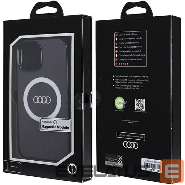 Aizmugurējais vāciņš Audi Black