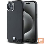 Aizmugurējais vāciņš BMW  BMW Signature Wrapped Metal MagSafe Case for iPhone 15/14/13 - Black 
