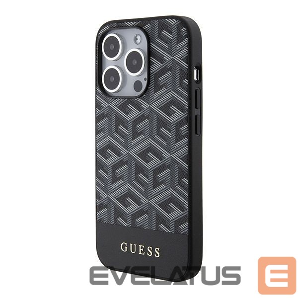 Aizmugurējais vāciņš Guess Guess GCube Stripes MagSafe case for iPhone 15 Pro Max - black