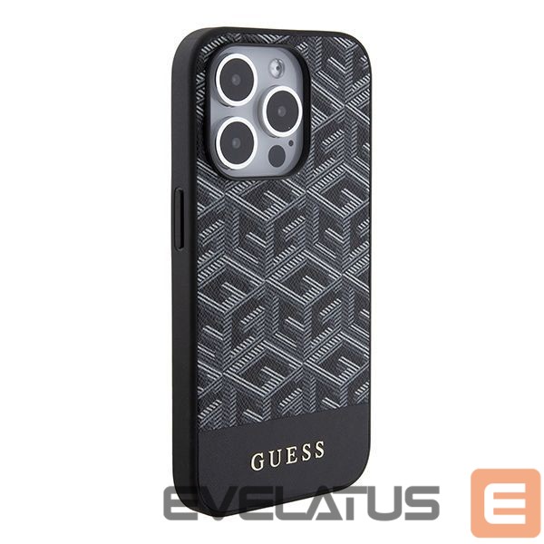 Aizmugurējais vāciņš Guess Guess GCube Stripes MagSafe case for iPhone 15 Pro Max - black