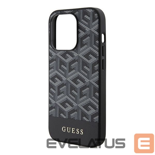 Aizmugurējais vāciņš Guess Guess GCube Stripes MagSafe case for iPhone 15 Pro Max - black