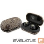 Aizmugurējais vāciņš Guess  TWS Guess 4G Metal Bluetooth headphones with ENC docking station - brown