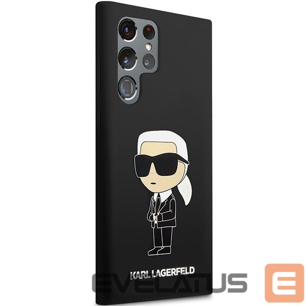Aizmugurējais vāciņš Karl Lagerfeld Karl Lagerfeld Silicone Ikonik case for Samsung Galaxy S24 Ultra - black