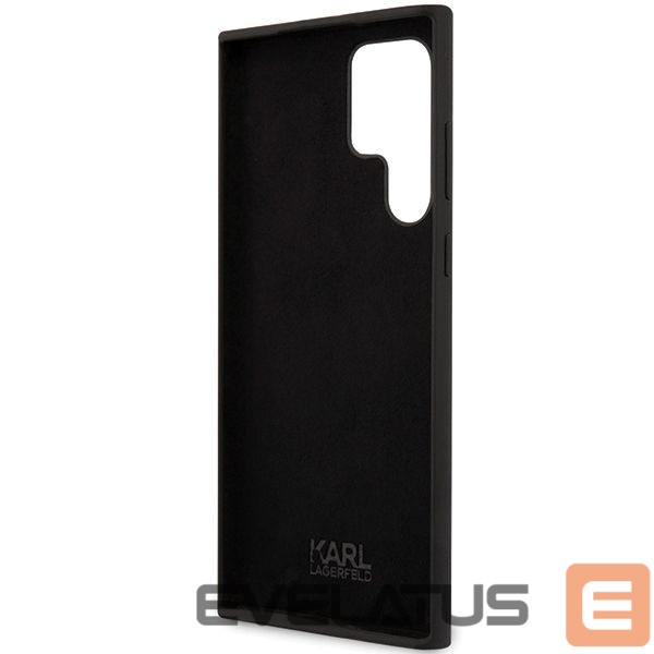 Aizmugurējais vāciņš Karl Lagerfeld Karl Lagerfeld Silicone Ikonik case for Samsung Galaxy S24 Ultra - black