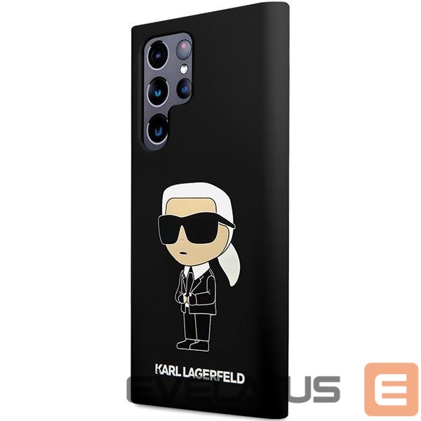 Aizmugurējais vāciņš Karl Lagerfeld Karl Lagerfeld Silicone Ikonik case for Samsung Galaxy S24 Ultra - black