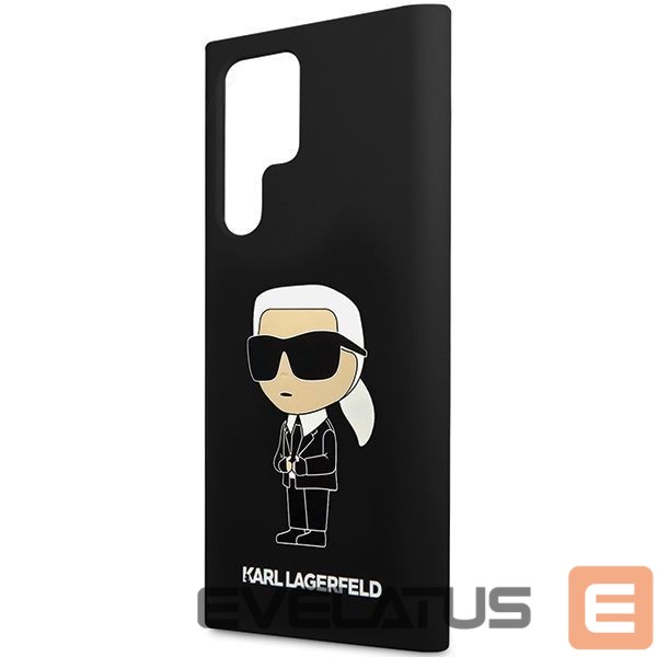 Aizmugurējais vāciņš Karl Lagerfeld Karl Lagerfeld Silicone Ikonik case for Samsung Galaxy S24 Ultra - black