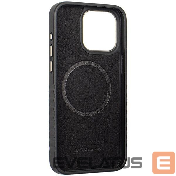 Cits mobilo telefonu aksesuārs Audi Audi Genuine Leather case with MagSafe for iPhone 15 Pro - black and red