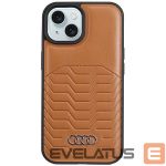 Cits mobilo telefonu aksesuārs Audi  Audi Synthetic Leather case with MagSafe for iPhone 15 / 14 / 13 - brown