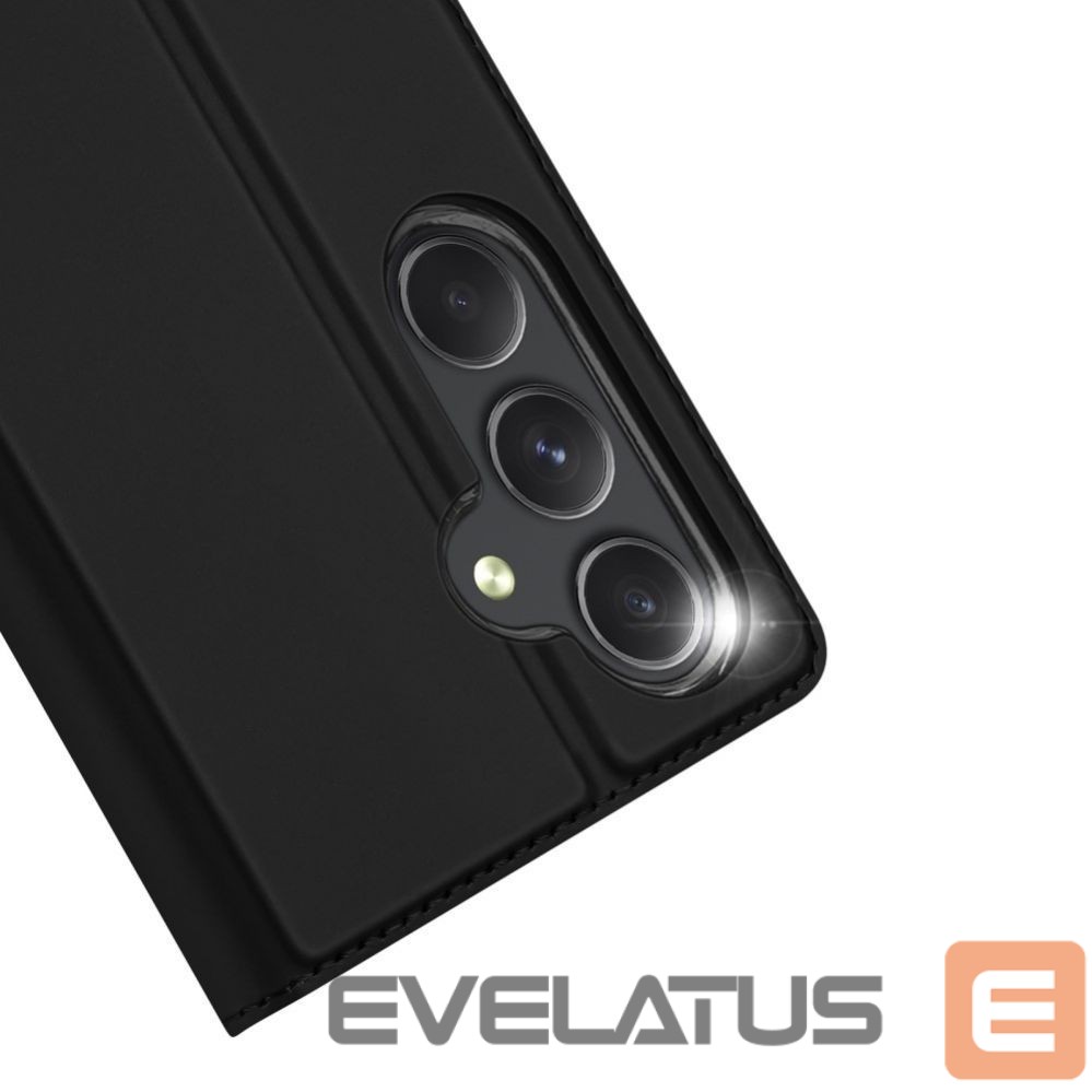 Aizmugurējais vāciņš Dux Ducis - Dux Ducis Skin Pro case with flap and card slot for Samsung Galaxy A55 5G - black