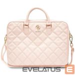 Cits mobilo telefonu aksesuārs Guess  Guess Quilted 4G bag for a 16" laptop - pink 