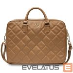 Cits mobilo telefonu aksesuārs Guess  Guess Quilted 4G bag for a 16" laptop - brown 
