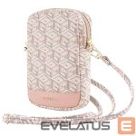 Cits mobilo telefonu aksesuārs Guess  Guess Zip GCube Bottom Stripe phone bag - pink