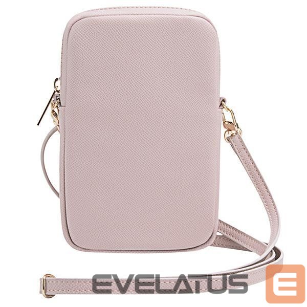 Cits mobilo telefonu aksesuārs Guess Guess Zip Triangle 4G bag - pink