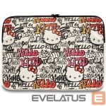 Cits mobilo telefonu aksesuārs Hello Kitty  Hello Kitty PU Metal Logo case for a 14" laptop - beige 