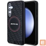Cits mobilo telefonu aksesuārs Mercedes-Benz  AMG Silicone Carbon Pattern MagSafe case for Samsung Galaxy S24 - black 