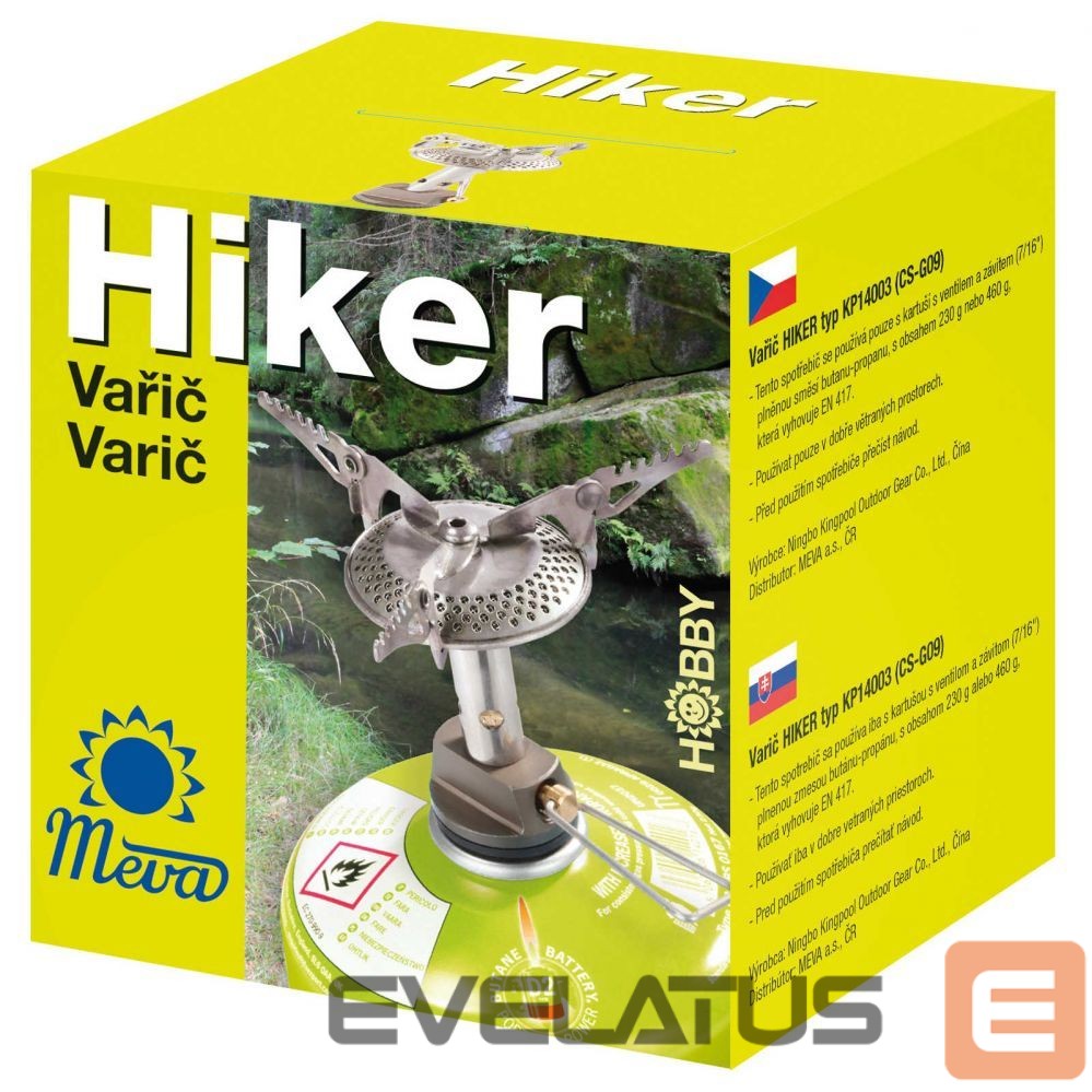 Cits mobilo telefonu aksesuārs Meva The lightest tourist stove for gas cartridges (valve or thread) HIKER 70gram 2.4kW