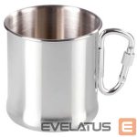 Cits mobilo telefonu aksesuārs Meva  Stainless steel tourist mug with carabiner, 270 ml 