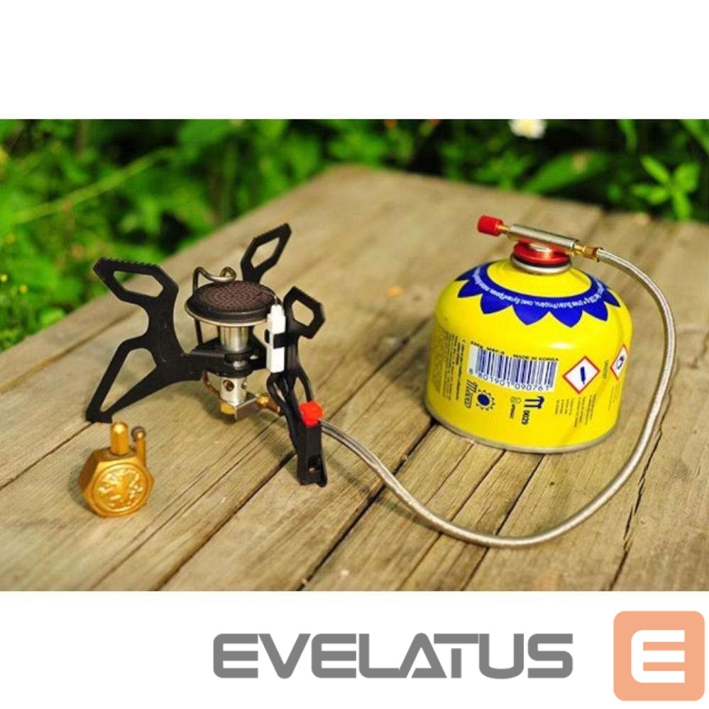 Cits mobilo telefonu aksesuārs Meva Tourist stove with gas heater and piezo igniter SPIDER PRO 3kW