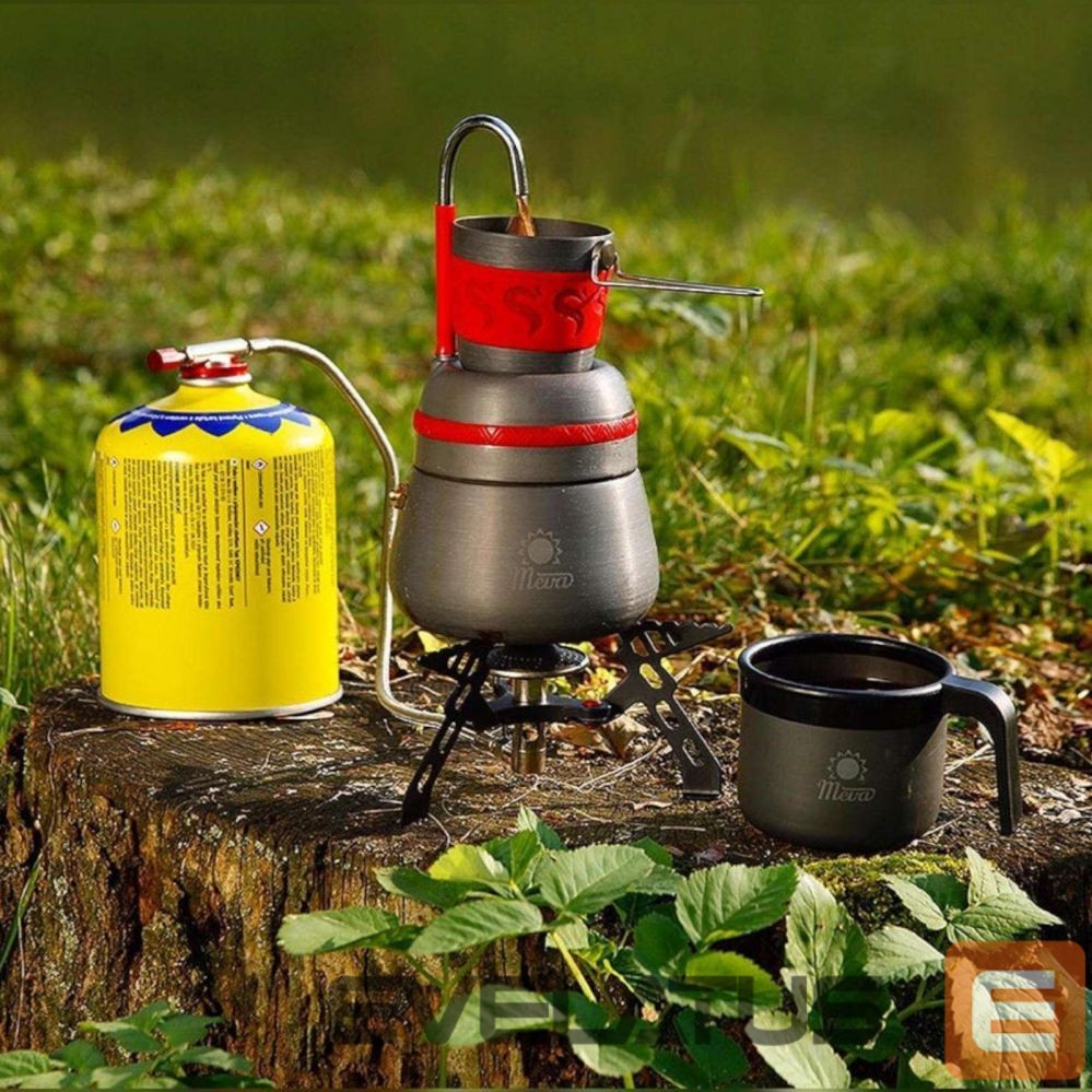 Cits mobilo telefonu aksesuārs Meva Tourist stove with gas heater and piezo igniter SPIDER PRO 3kW