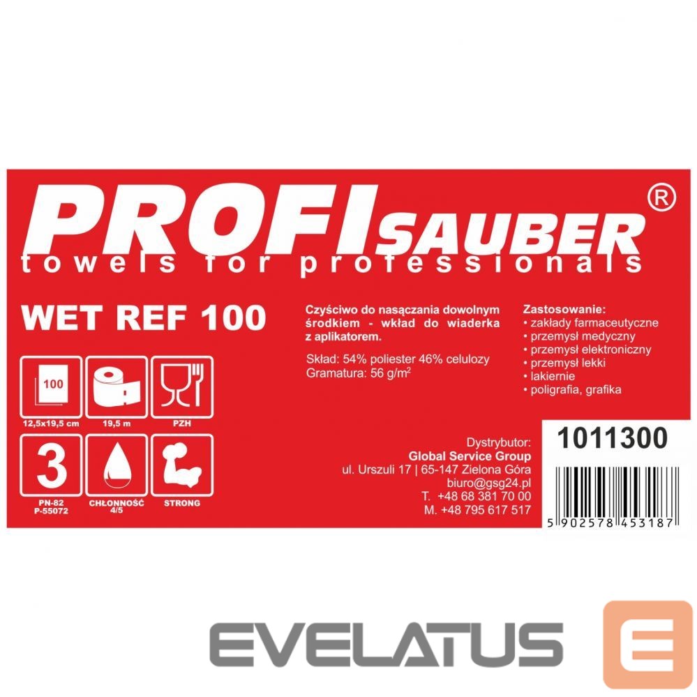 Cits mobilo telefonu aksesuārs Profi Sauber POWER ProfiSauber WET REF 100 soaking cloths - INSERT