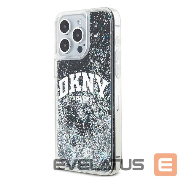 Aizmugurējais vāciņš DKNY DKNY Liquid Glitter Big Logo iPhone 13 Pro Max Case - Black