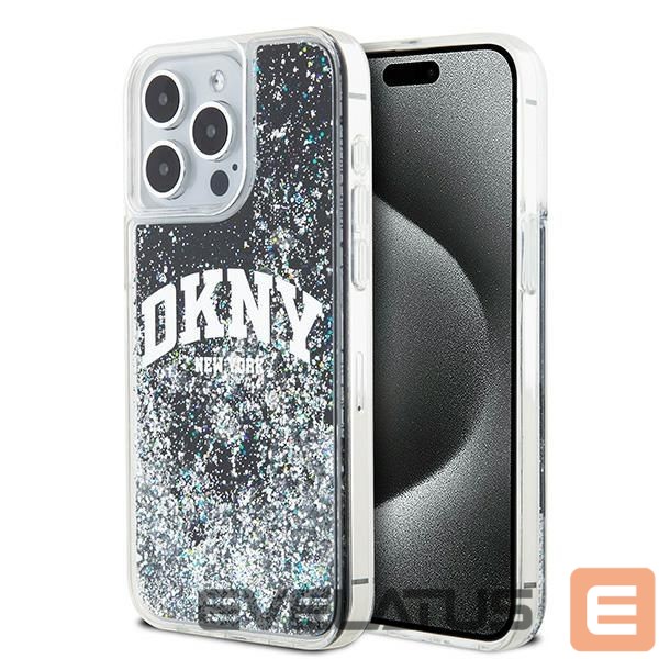 Aizmugurējais vāciņš DKNY DKNY Liquid Glitter Big Logo iPhone 14 Pro Max Case - Black