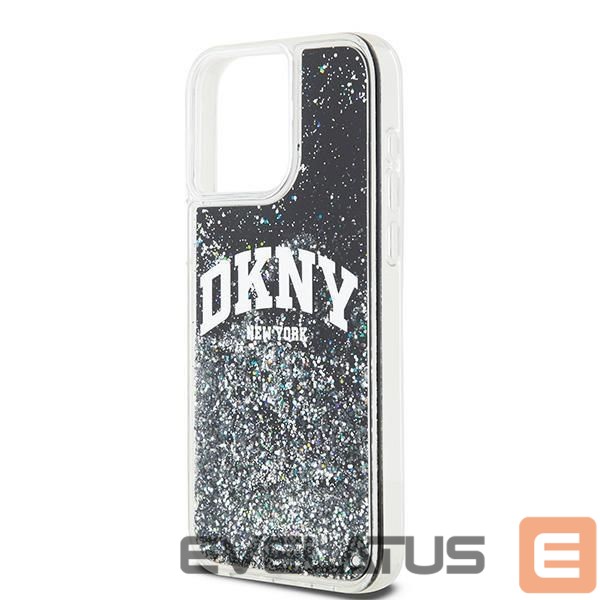 Aizmugurējais vāciņš DKNY DKNY Liquid Glitter Big Logo iPhone 14 Pro Max Case - Black