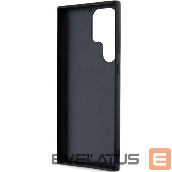 Cits mobilo telefonu aksesuārs Karl Lagerfeld Karl Lagerfeld 3D Rubber Glitter Logo case for Samsung Galaxy S24 Ultra - black