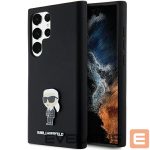 Cits mobilo telefonu aksesuārs Karl Lagerfeld  Karl Lagerfeld Silicone Ikonik Metal Pin case for Samsung Galaxy S24 Ultra - black 