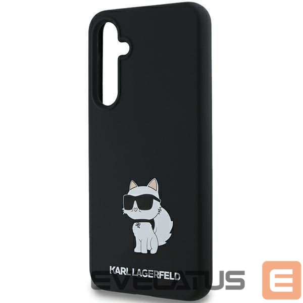 Cits mobilo telefonu aksesuārs Karl Lagerfeld Karl Lagerfeld Silicone Choupette case for Samsung Galaxy A35 - black