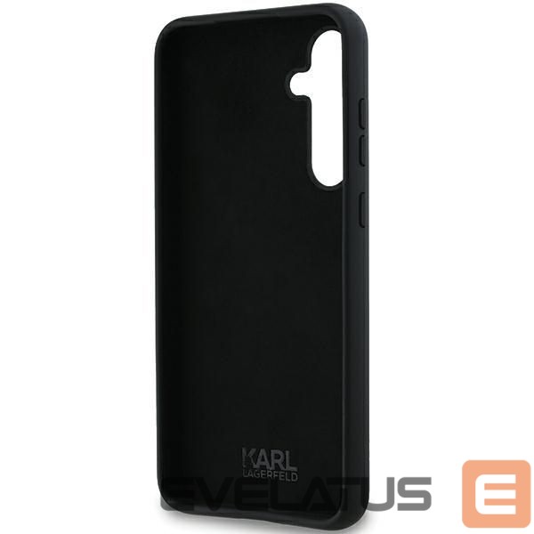 Cits mobilo telefonu aksesuārs Karl Lagerfeld Karl Lagerfeld Silicone Choupette case for Samsung Galaxy A35 - black