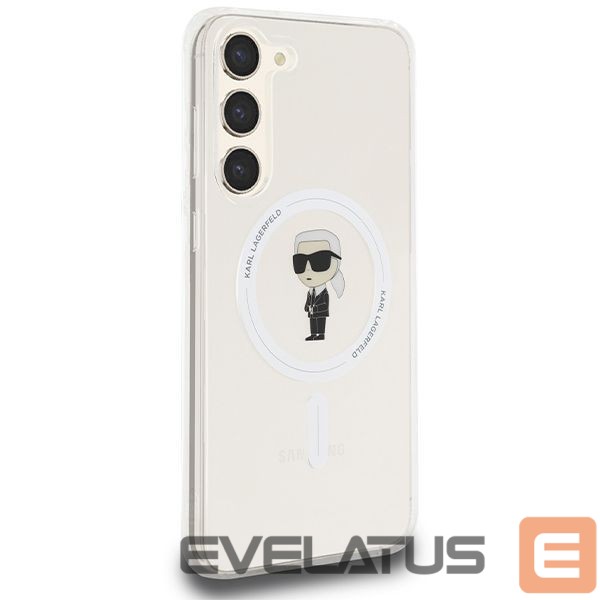 Cits mobilo telefonu aksesuārs Karl Lagerfeld Karl Lagerfeld IML Ikonik MagSafe case for Samsung Galaxy S24+ - transparent