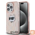 Cits mobilo telefonu aksesuārs Karl Lagerfeld  Karl Lagerfeld IML Choupette Head & Monogram case for iPhone 13 Pro Max - pink 