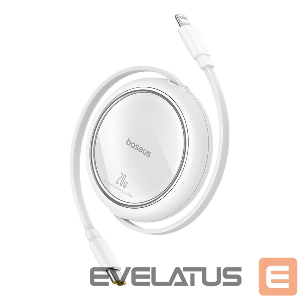 Kabelis Baseus Baseus Free2Pull Cable Retractable USB-C / Lightning 20W 1m - White