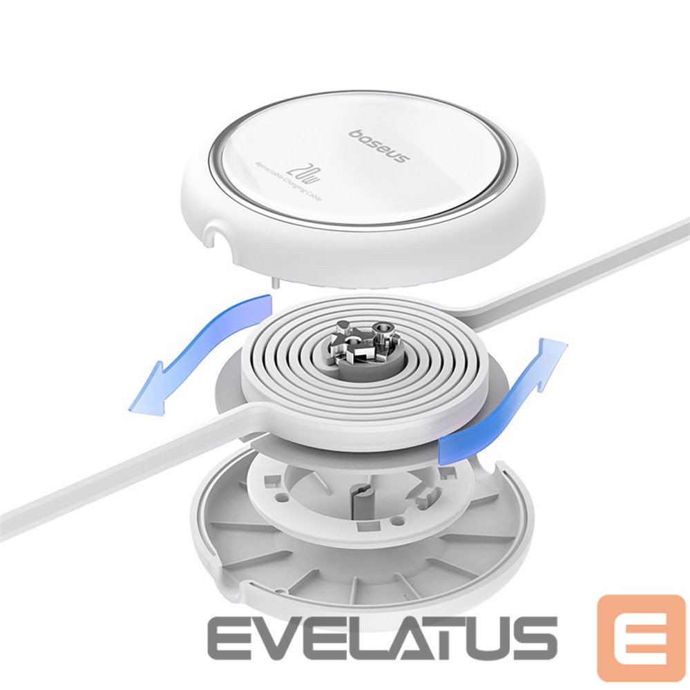 Kabelis Baseus Baseus Free2Pull Cable Retractable USB-C / Lightning 20W 1m - White