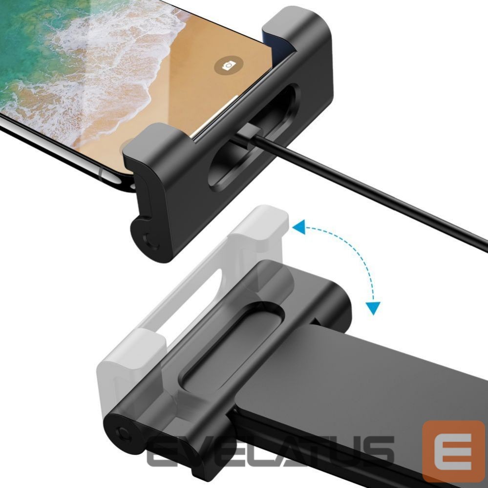 Auto turētājs Tech-Protect Tech-Protect V1 Telescopic Car Headrest Phone Holder - Black