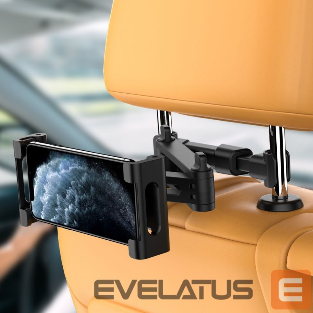 Auto turētājs Tech-Protect Tech-Protect V1 Telescopic Car Headrest Phone Holder - Black