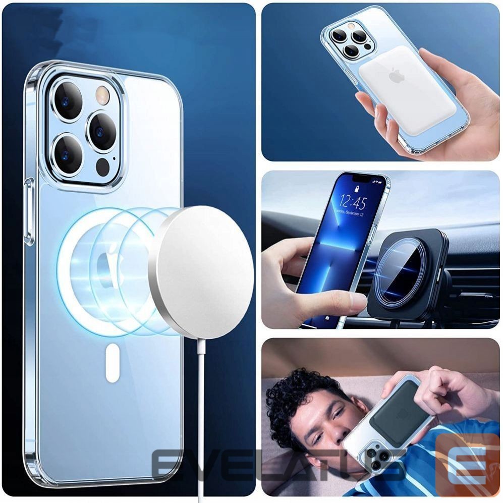 Aizmugurējais vāciņš Tech-Protect Tech-Protect FlexAir Hybrid MagSafe Case for iPhone 12 mini - Clear