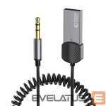 Kabelis Tech-Protect  Tech-Protect UltraBoost audio adapter mini jack 3.5mm (male) / Bluetooth - gray 