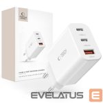 Adapteris Tech-Protect  Tech-Protect NC30W charger 2x USB-C PD 30W / USB-A QC 3.0 - white 