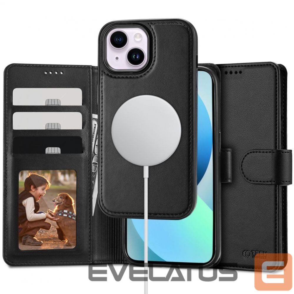Aizmugurējais vāciņš Tech-Protect - Tech-Protect Wallet MagSafe case for iPhone 13 - black
