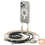 Aizmugurējais vāciņš Tech-Protect  Tech-Protect FlexAir Chain Case with MagSafe for iPhone 15 Pro - Black/Beige 