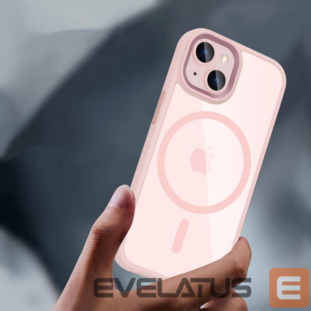 Aizmugurējais vāciņš Tech-Protect Tech-Protect MagMat MagSafe iPhone 15 Case - Clear Pink