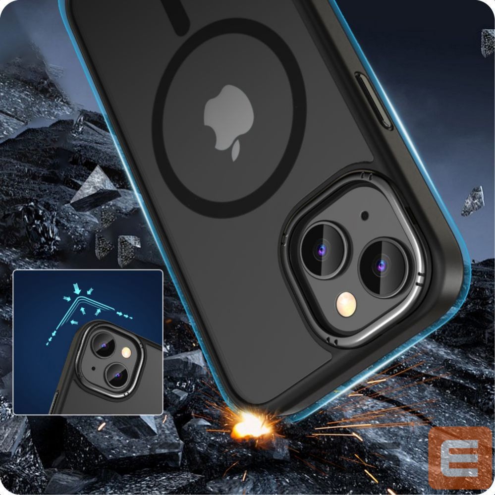 Aizmugurējais vāciņš Tech-Protect Tech-Protect MagMat 2 MagSafe iPhone 15 Case - Matte Black