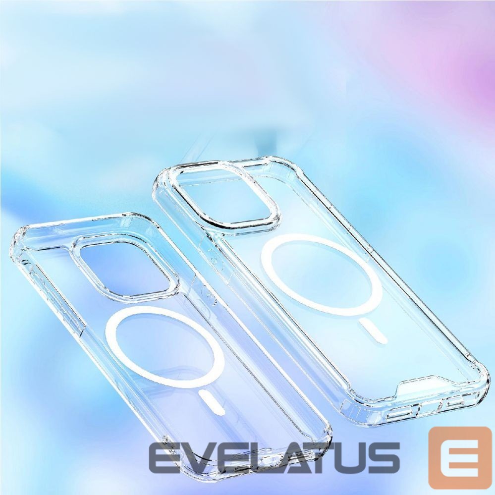 Aizmugurējais vāciņš Hurtel Clear Corner Case MagSafe for iPhone 16 Pro - transparent