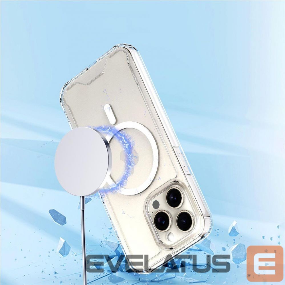 Aizmugurējais vāciņš Hurtel Clear Corner Case MagSafe for iPhone 16 Pro - transparent