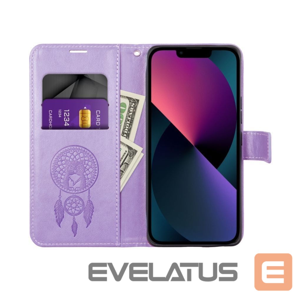Aizmugurējais vāciņš OEM - Flip case for Xiaomi Redmi NOTE 13 PRO 5G Mezzo Book dreamcatcher violet