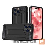 Aizmugurējais vāciņš Hurtel  Hybrid Armor iPhone 16 Pro Max Case - Black 