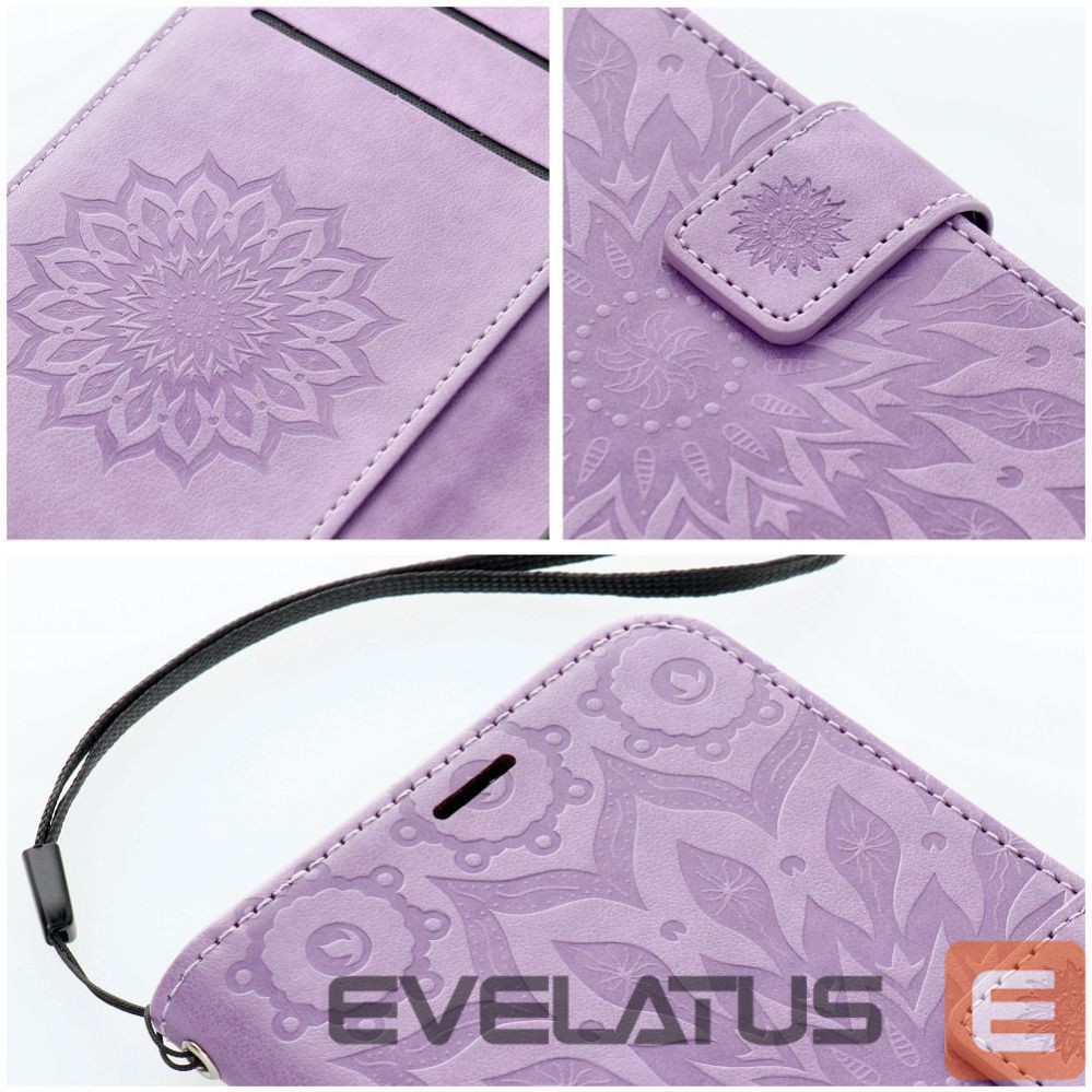 Aizmugurējais vāciņš OEM - Flip case for Samsung A56 5G Mezzo Book mandala violet
